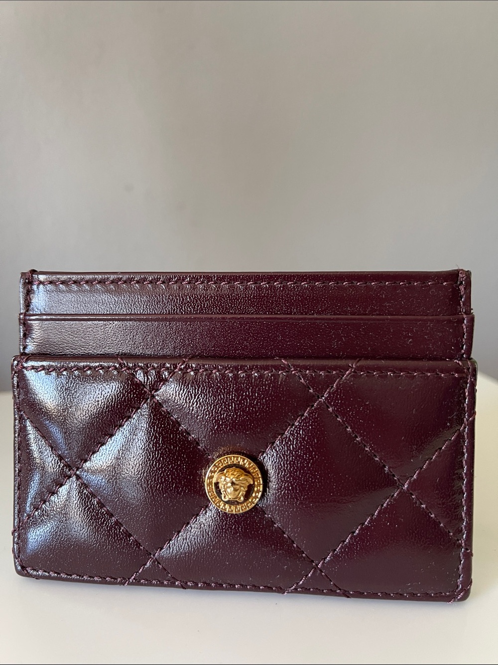 Versace Quilted Leather Cardholder